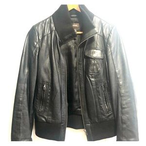 Danier leather bomber jacket